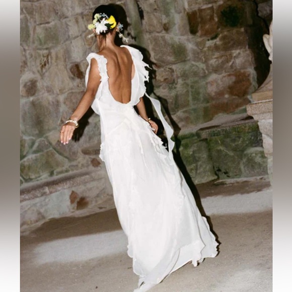 ŚENI MOTO osun wedding dress sz L - Picture 2 of 16